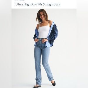 Abercrombie & Fitch 90’s Straight Ultra High-Rise Jeans